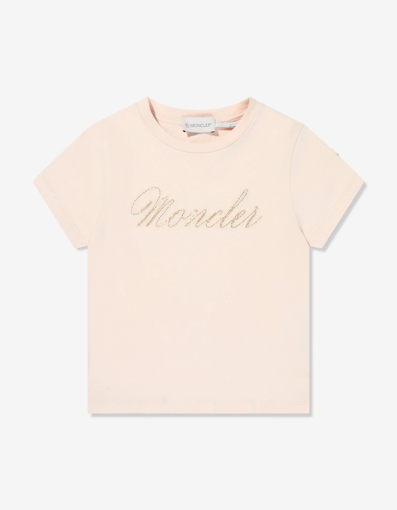 Girls Logo T-Shirt in Pink