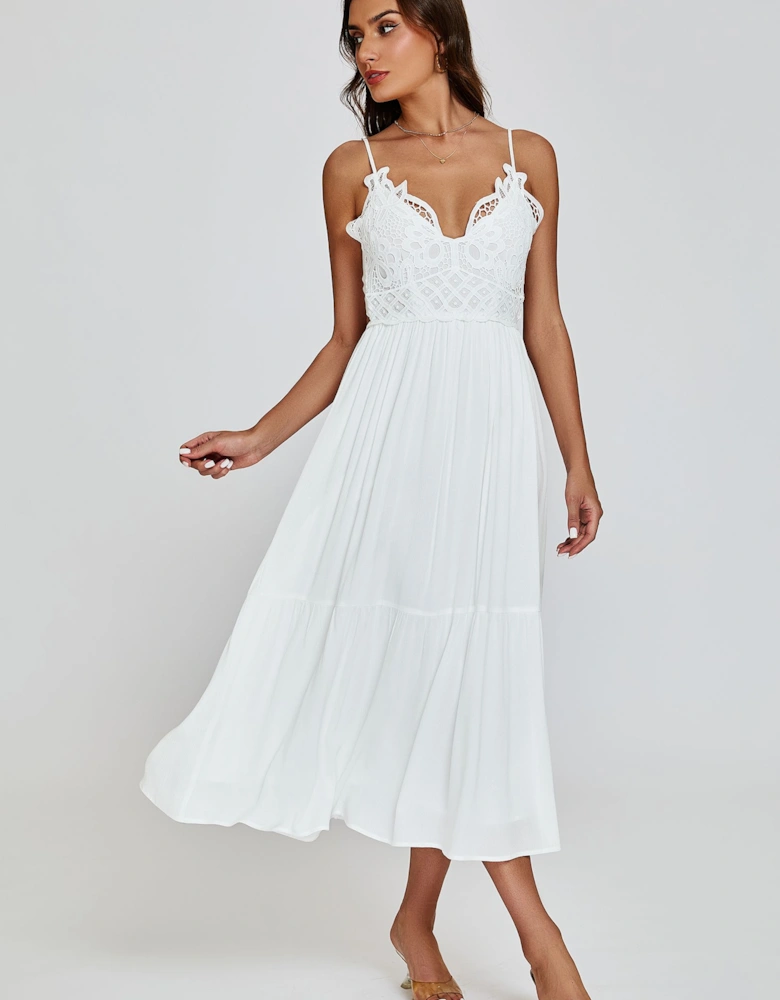 Lace Top Maxi Dress