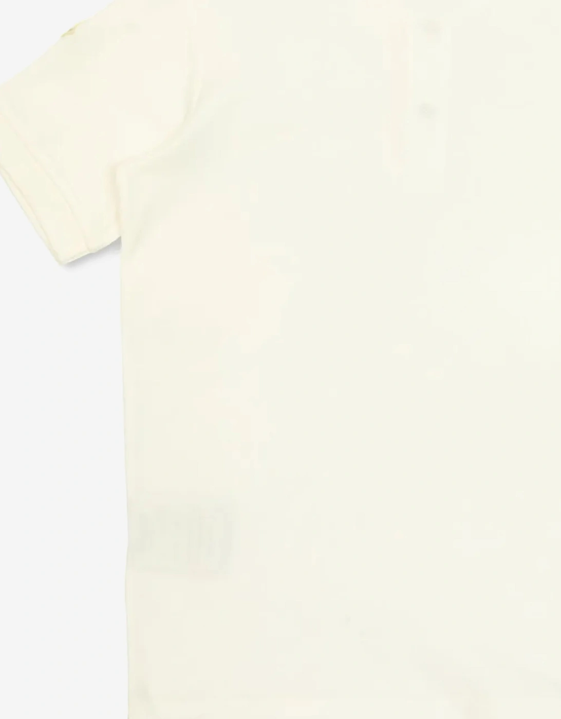 Boys Cotton Polo Shirt in Ivory