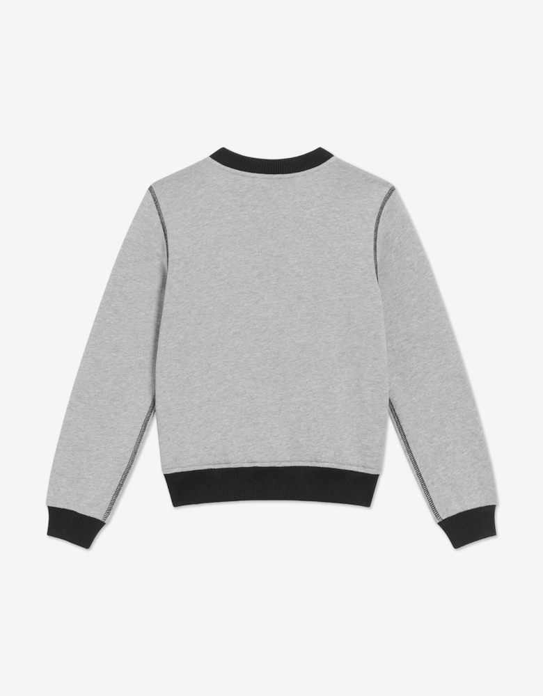 Boys Embroidered 2012 Logo Sweatshirt in Grey