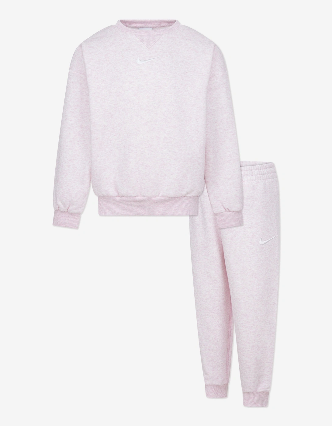 Kids Essential Fleece Tracksuit in Pink, 5 of 4