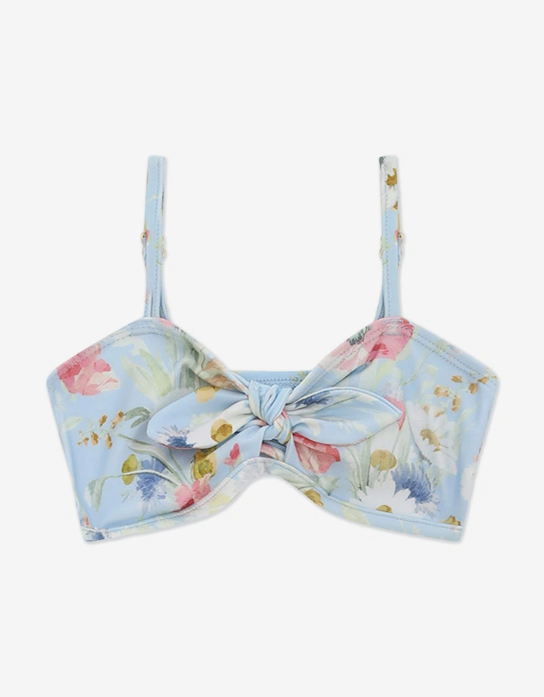 Girls Lucky Tie Bikini in Blue