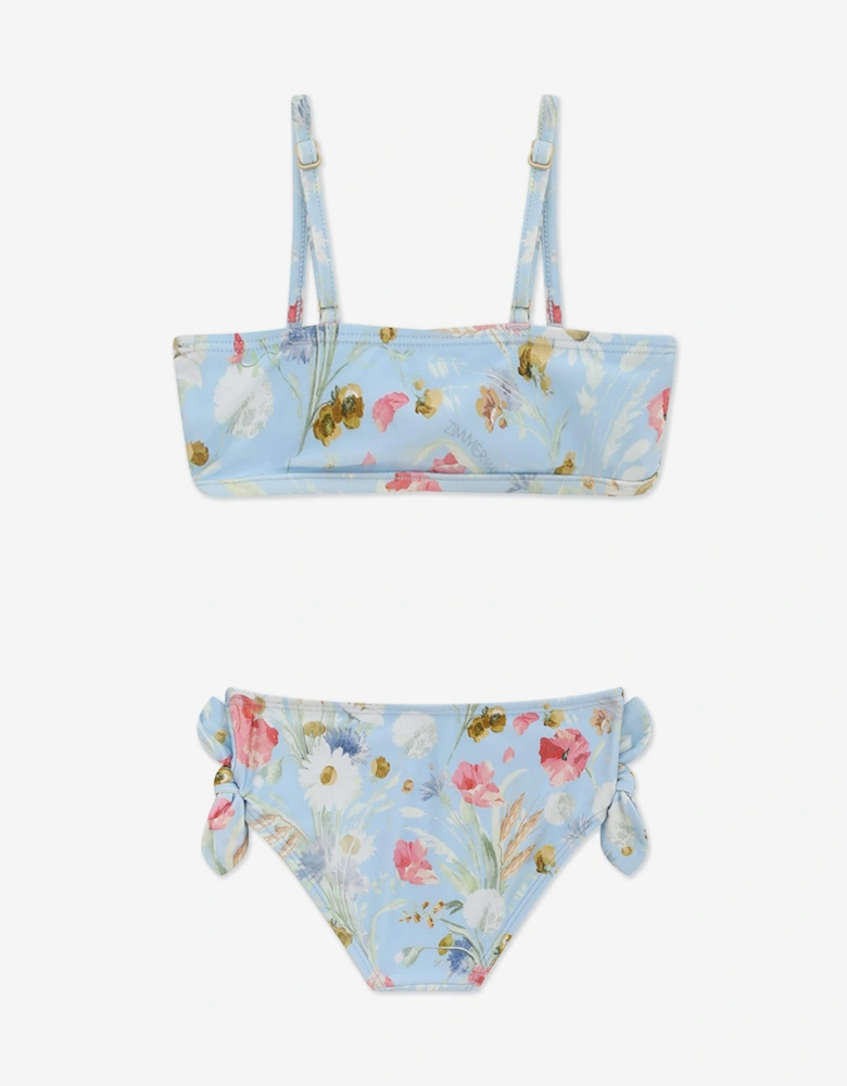 Girls Lucky Tie Bikini in Blue