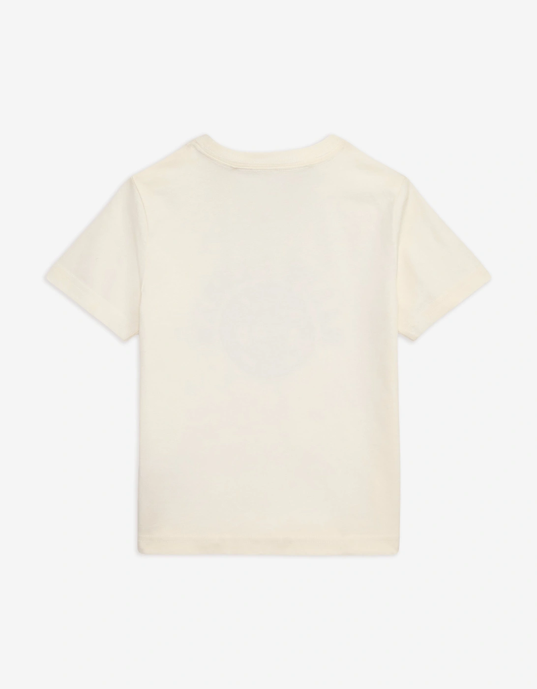 Boys Jersey Logo T-Shirt in Ivory