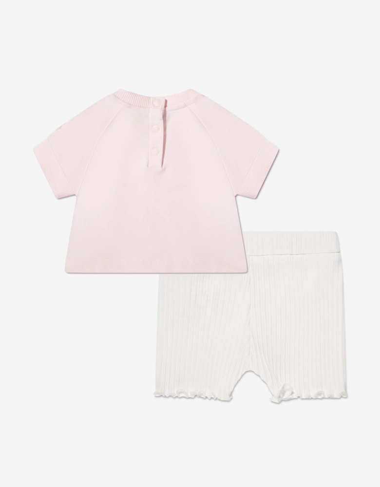 Enfant Baby Girls Short Set in Pink