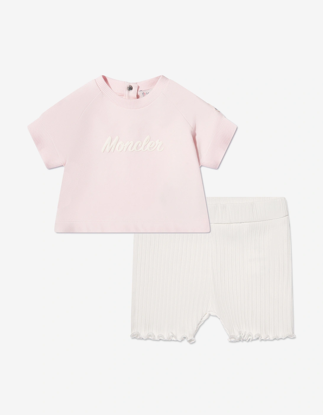 Enfant Baby Girls Short Set in Pink, 5 of 4