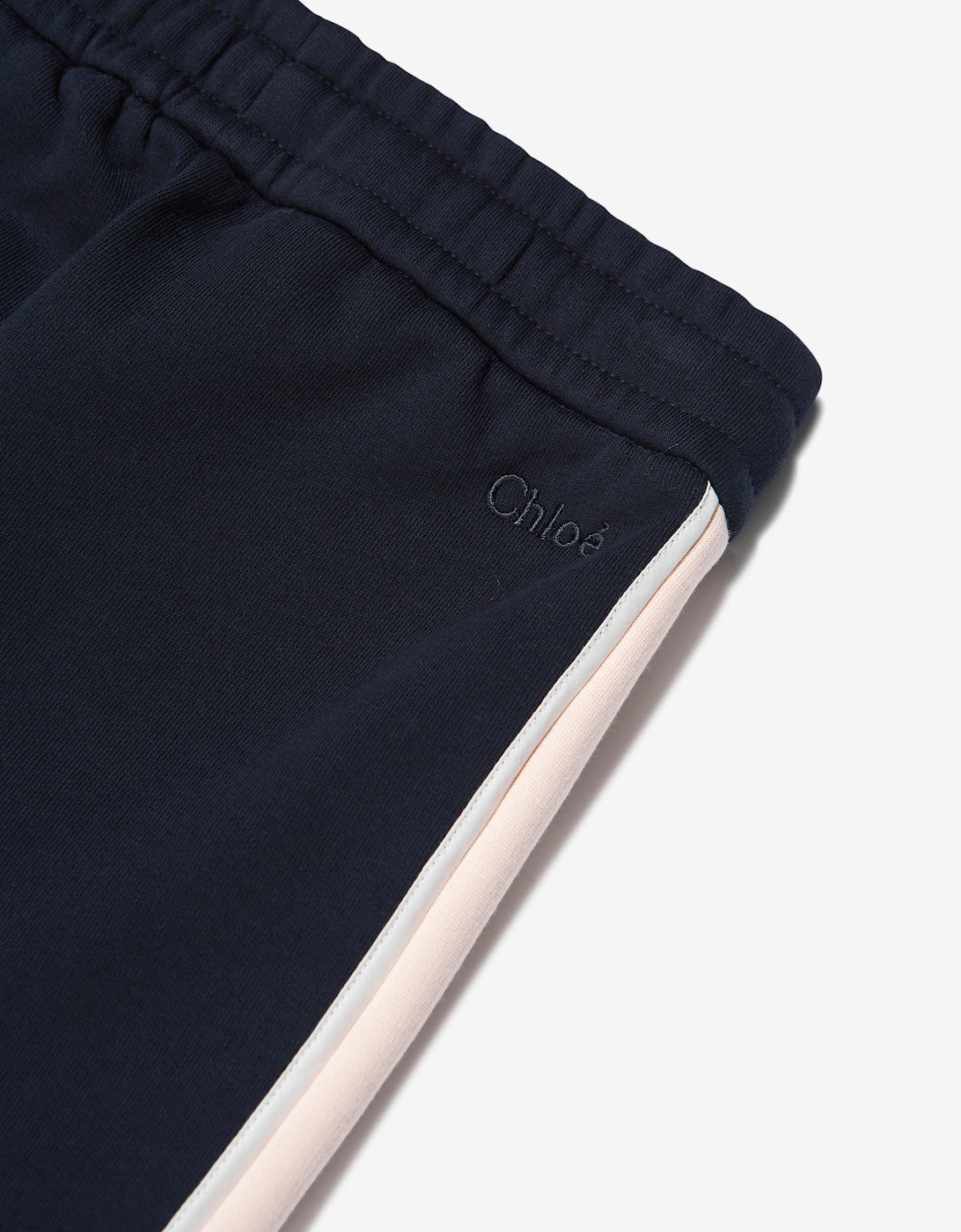 Girls Contrast Joggers in Navy