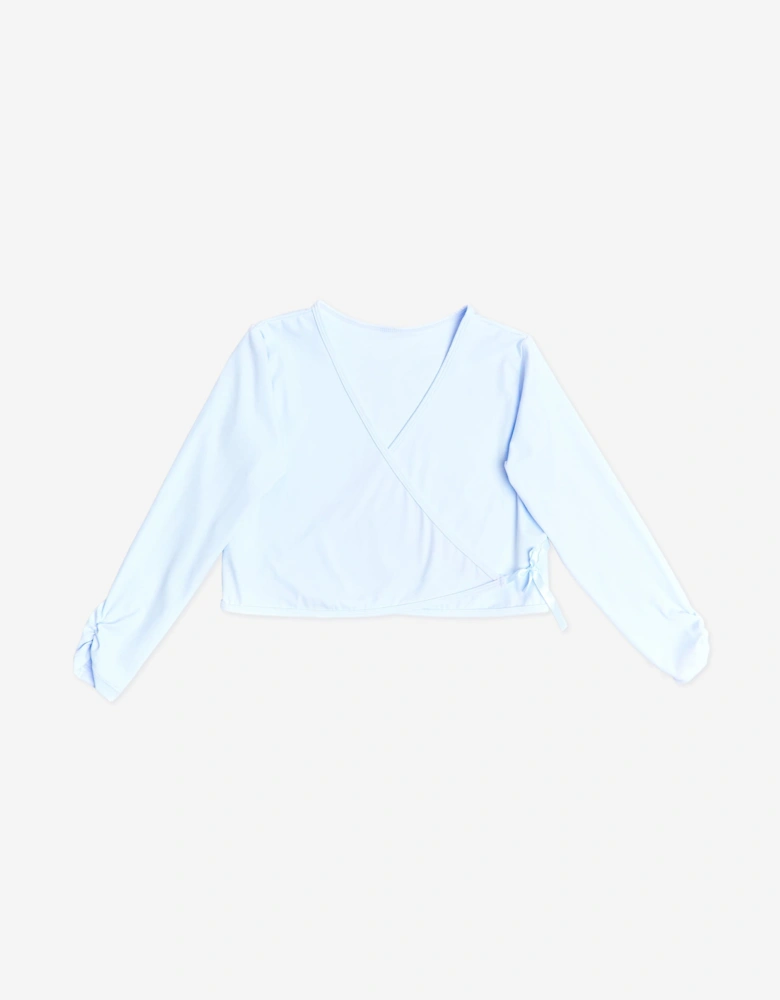 Girls Rhythm Wrap Top in Blue
