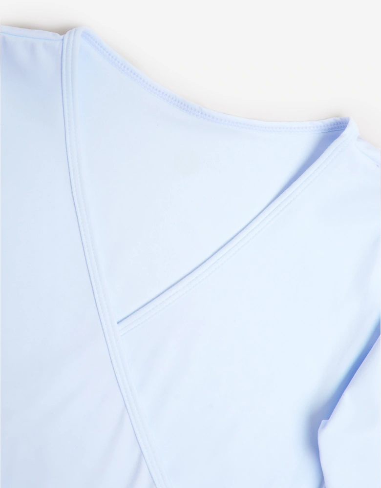 Girls Rhythm Wrap Top in Blue