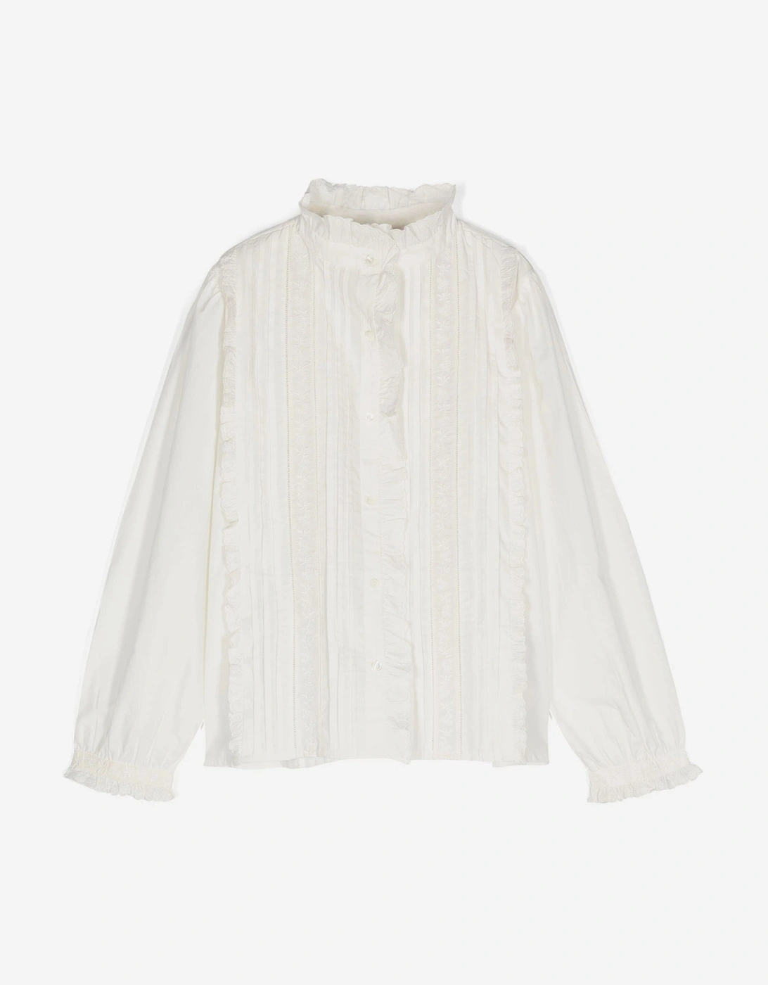 Girls Ginese Blouse in White, 4 of 3