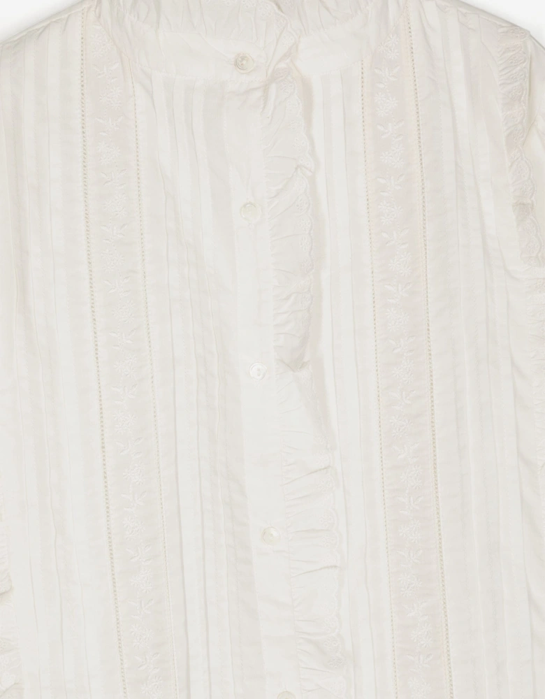 Girls Ginese Blouse in White