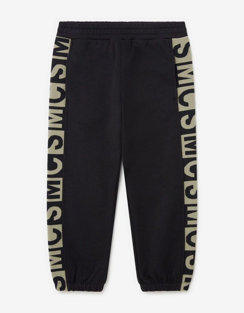 Boys Logo Block Joggers in Black