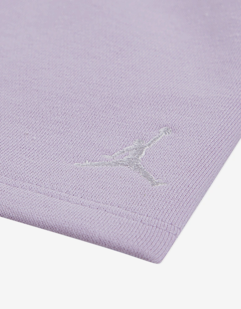 Girls Brooklyn Essential Fleece Short Set in Purple