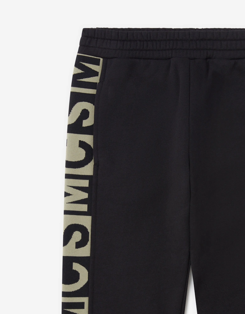 Boys Logo Block Joggers in Black