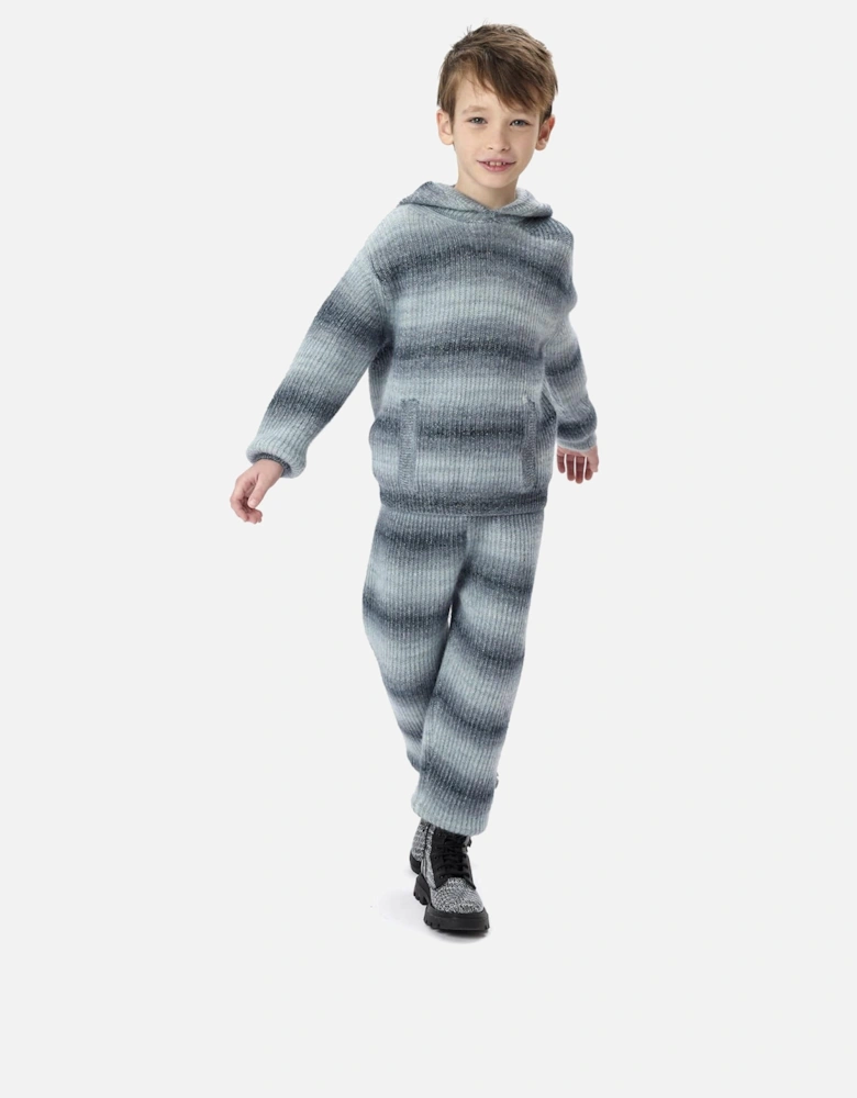 Kids Knitted Trousers in Grey