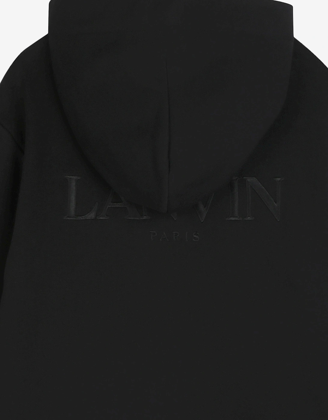 Boys Logo Zip Up Top in Black