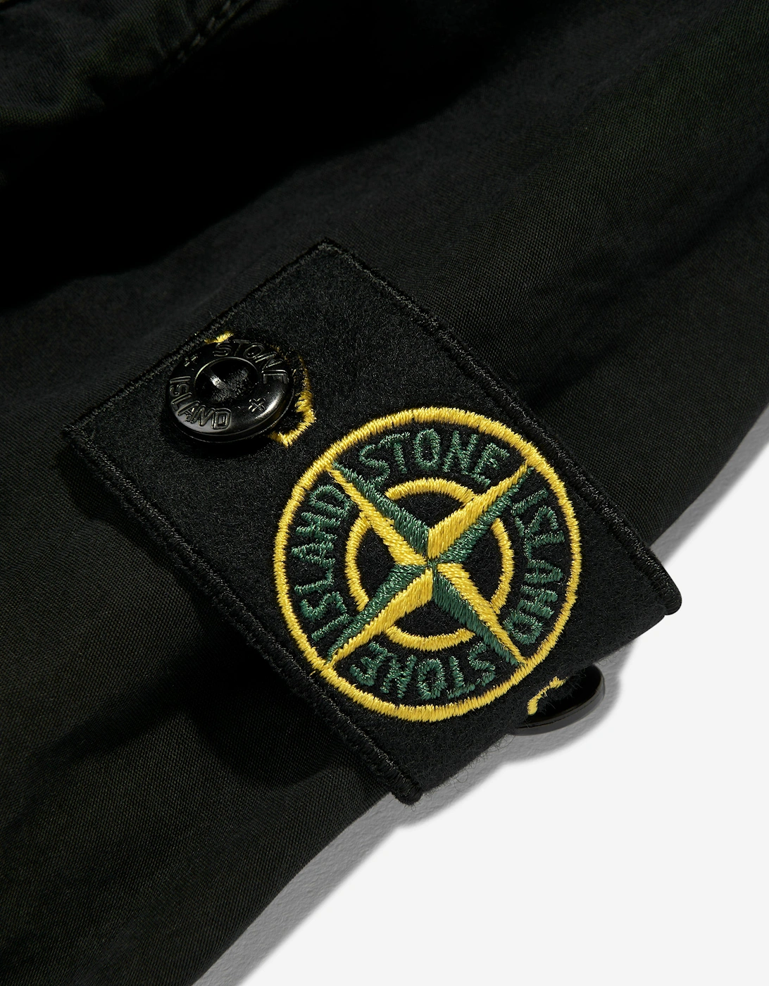 Boys Zip Up Pocket Overshirt in Black