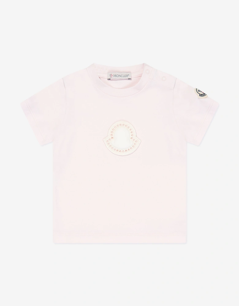 Enfant Baby Girls Logo T-Shirt in Pink