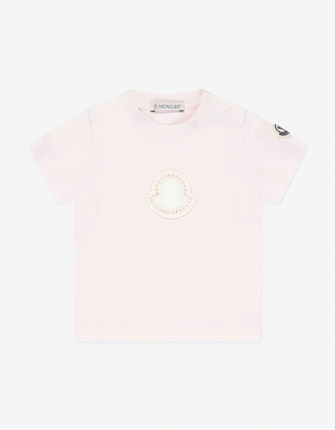 Enfant Baby Girls Logo T-Shirt in Pink, 5 of 4