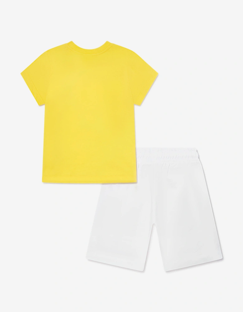 Boys Teddy Bear Short Set in Yellow