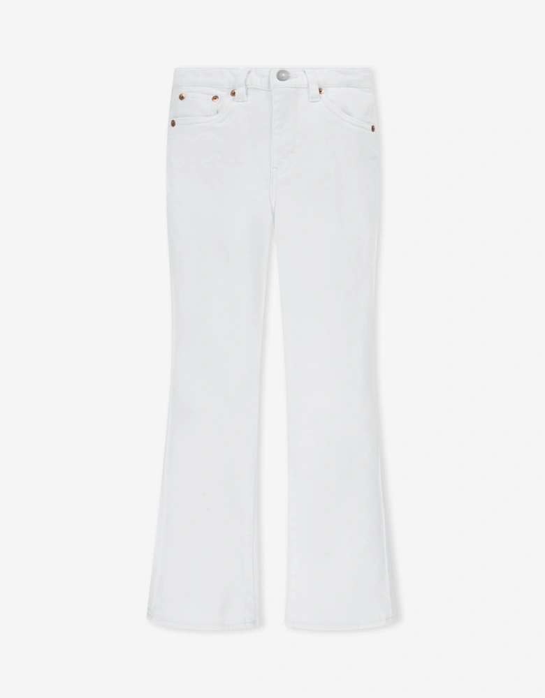 Girls 726 High Rise Flare Jeans in Ivory