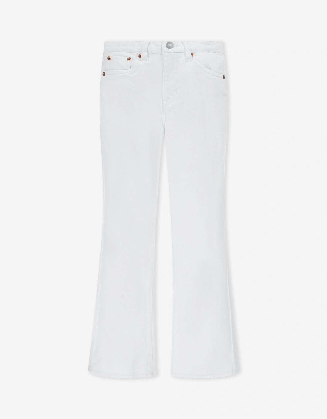 Girls 726 High Rise Flare Jeans in Ivory, 5 of 4