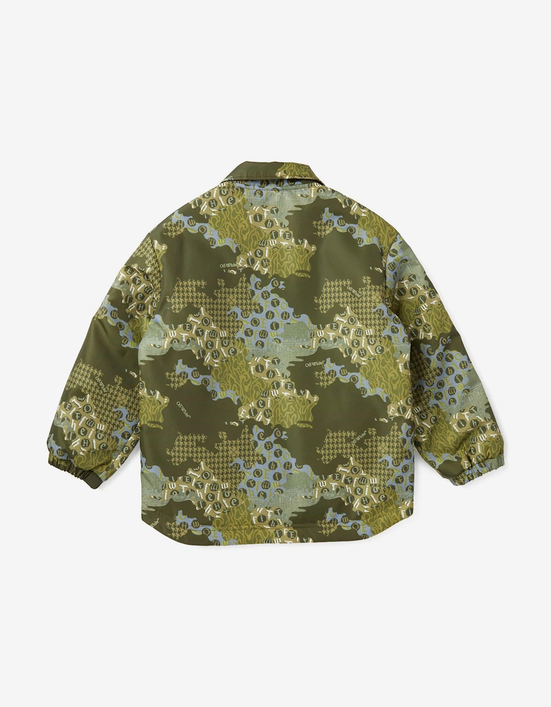 Boys Crazy Camo Padded Jacket in Green