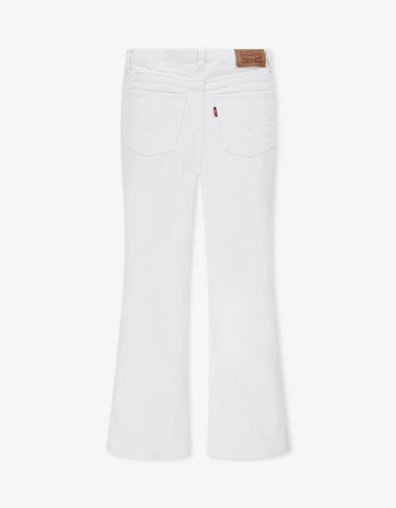 Girls 726 High Rise Flare Jeans in Ivory