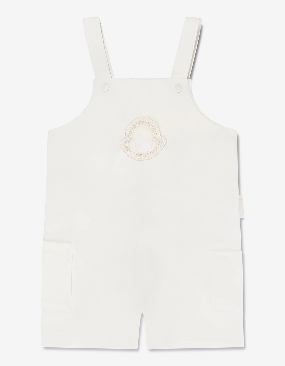 Enfant Baby Girls Logo Romper in Ivory