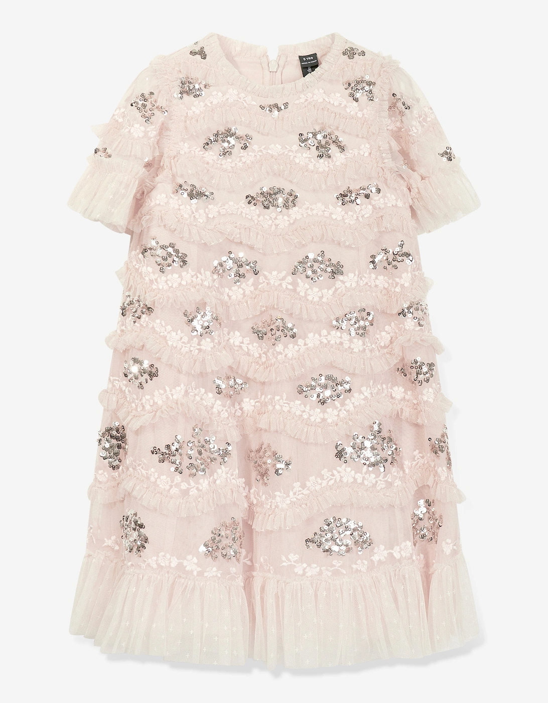 Girls Daisy Wave Dress in Pink, 6 of 5