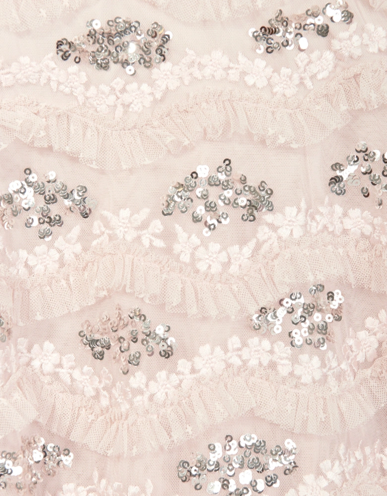 Girls Daisy Wave Dress in Pink