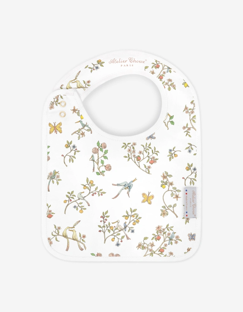 Baby Girls In Bloom Satin Bib in Pink