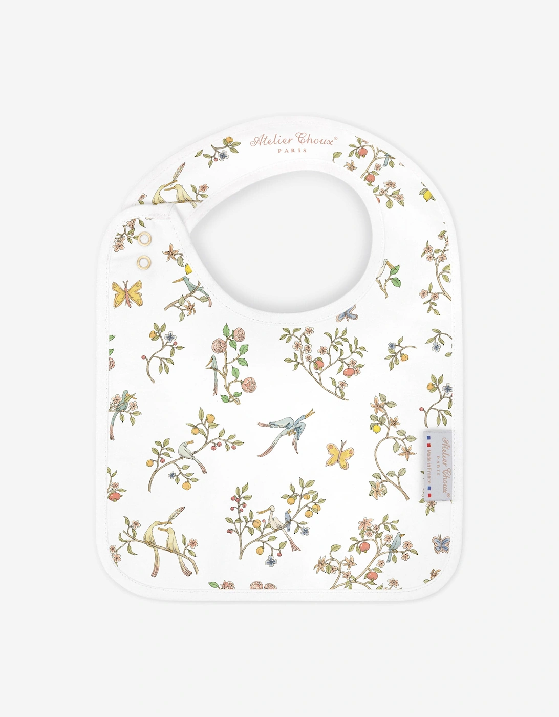 Baby Girls In Bloom Satin Bib in Pink