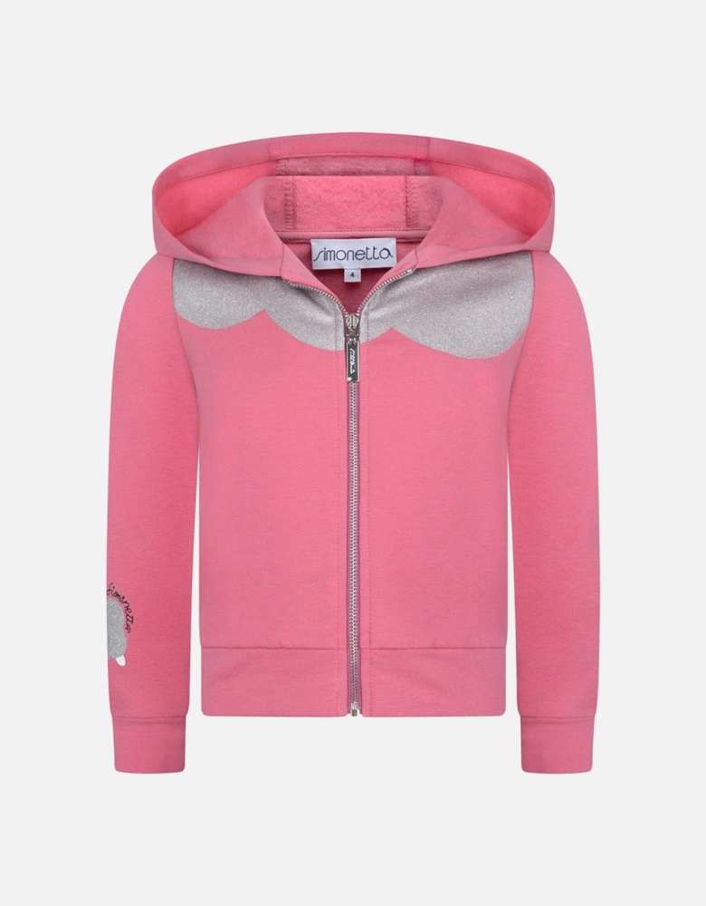 & Silver Zip Up Top