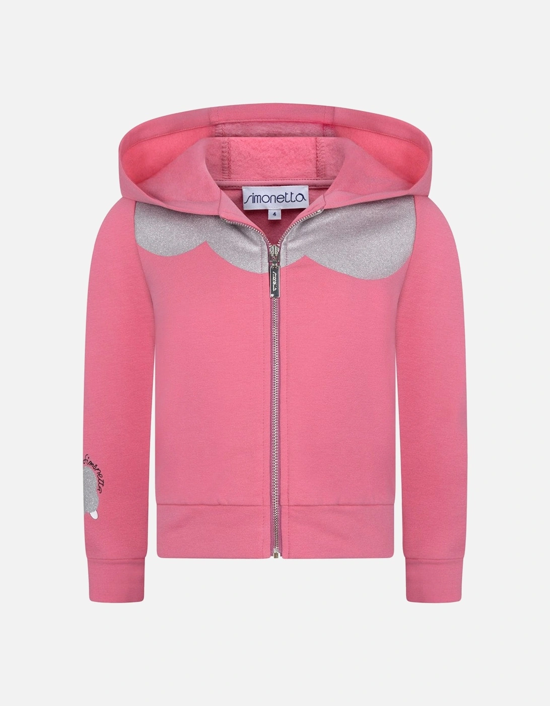 & Silver Zip Up Top