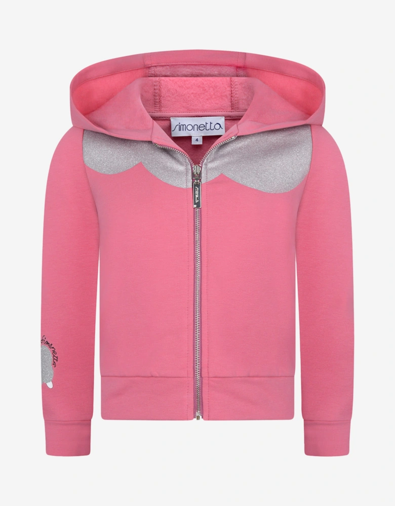 & Silver Zip Up Top
