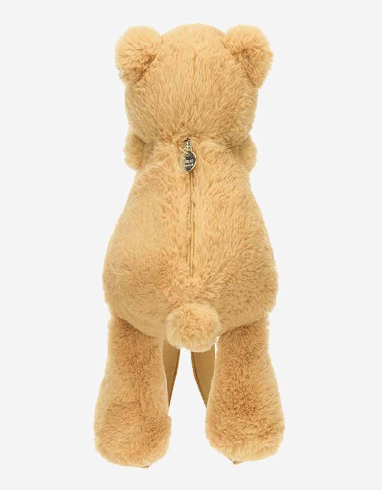 Smudge Bear Backpack in Beige (43cm)