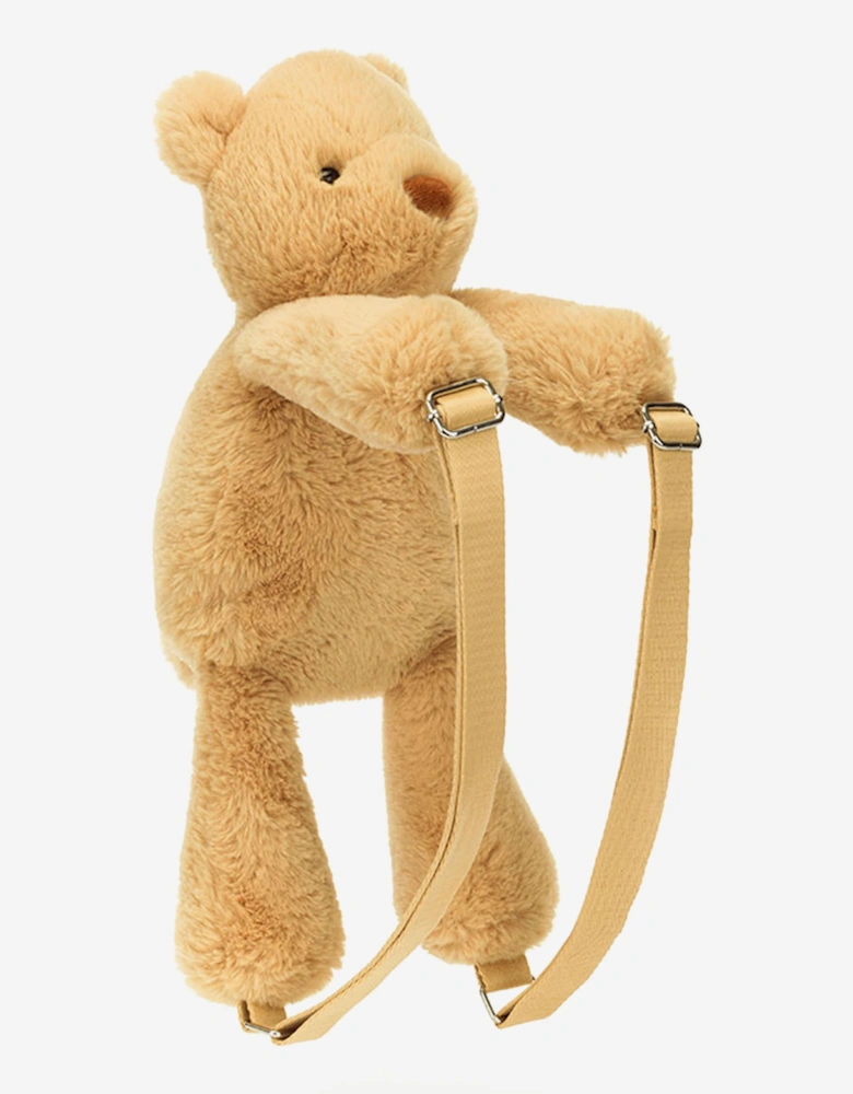 Smudge Bear Backpack in Beige (43cm)