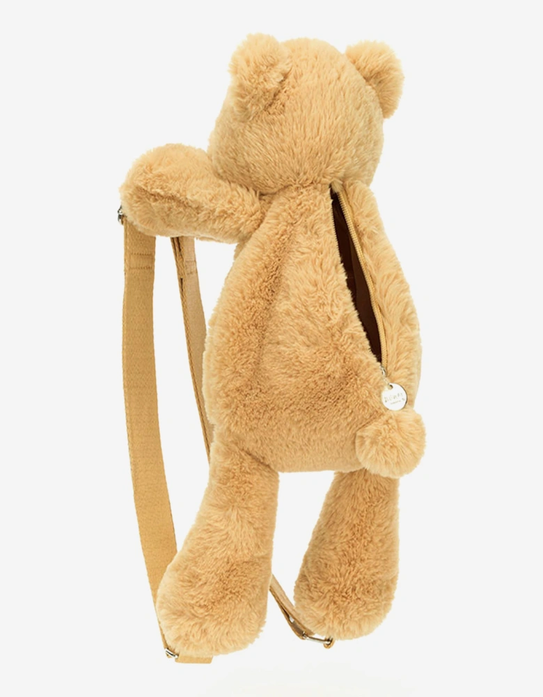 Smudge Bear Backpack in Beige (43cm)