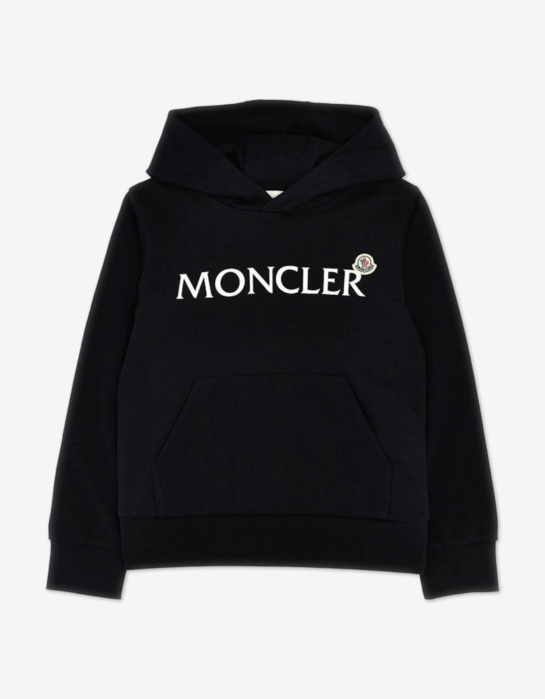 Boys Logo Hoodie in Black