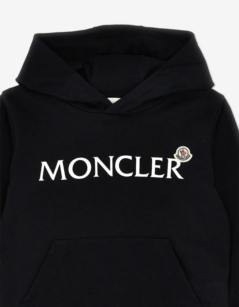 Boys Logo Hoodie in Black