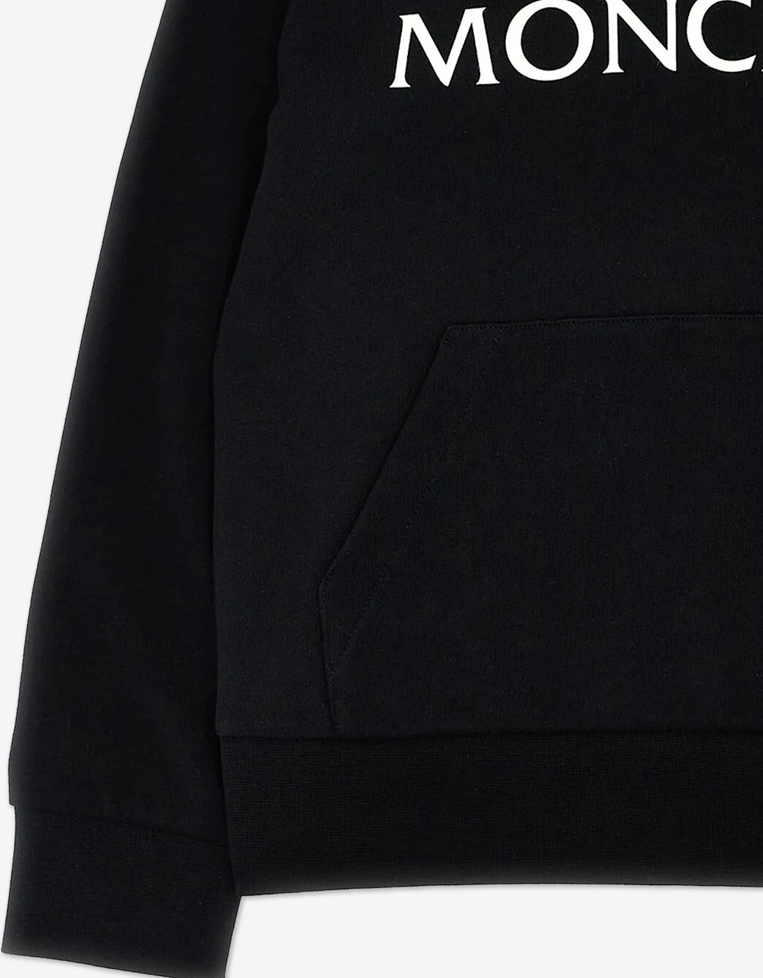 Boys Logo Hoodie in Black