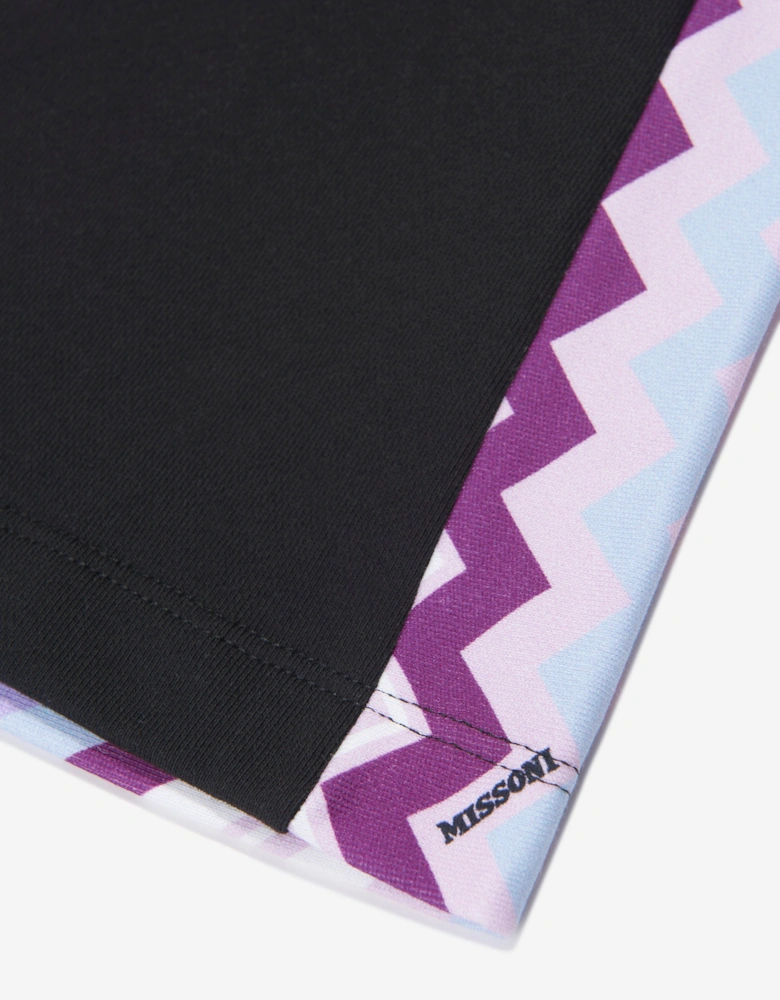 Girls Zigzag Joggers in Black