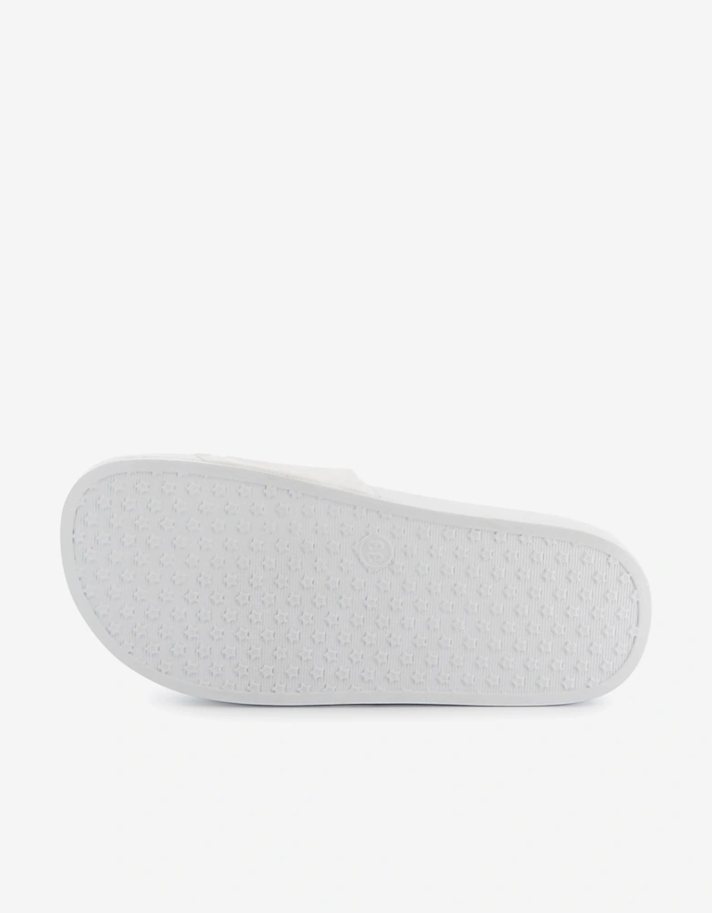 BOSS Boys Logo Sliders in White