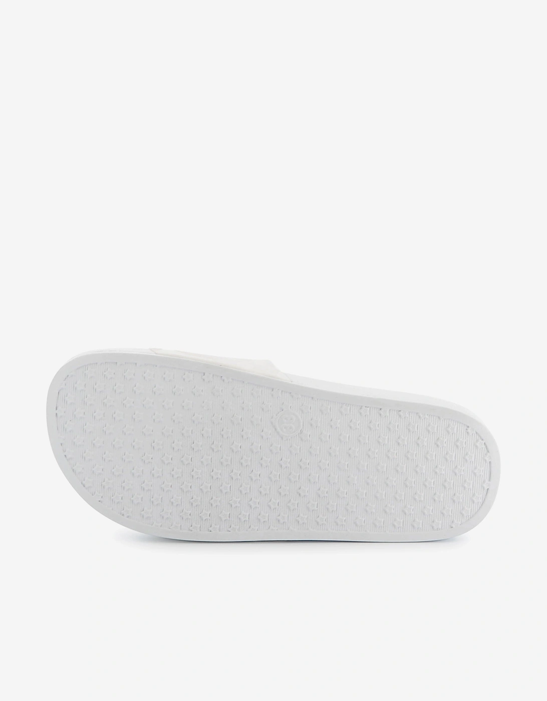BOSS Boys Logo Sliders in White