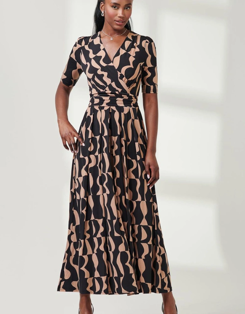 Half Sleeve Jersey Maxi Dress