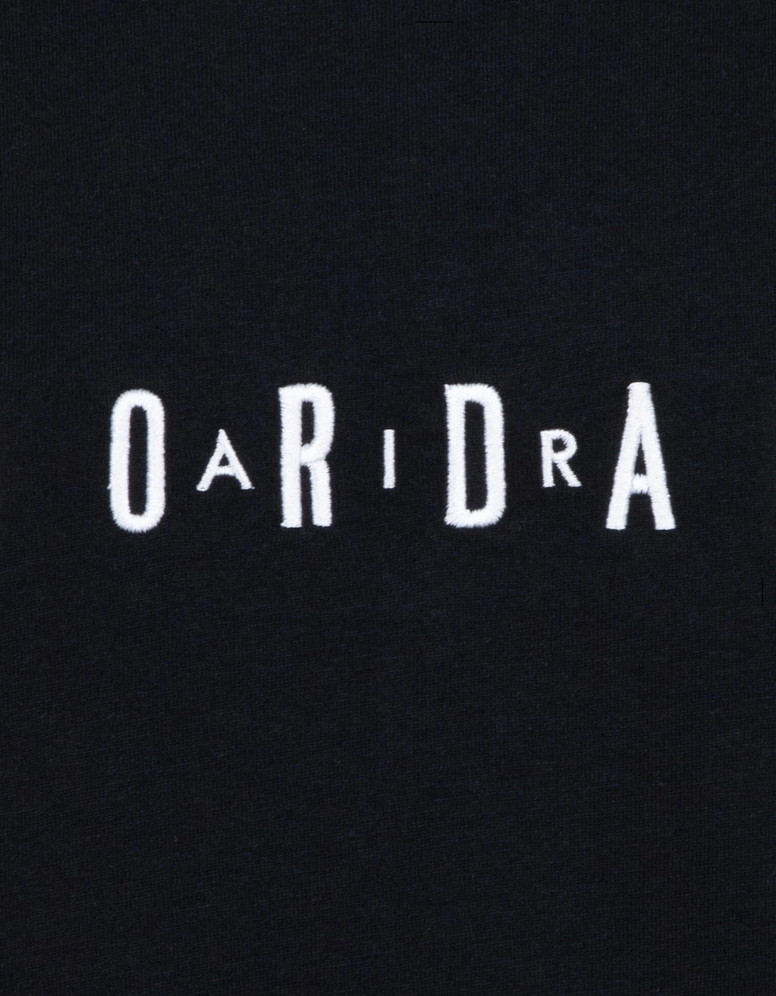 Boys MJ Wordmark Embroidered T-Shirt in Black