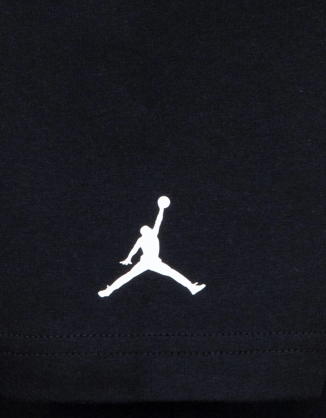 Boys MJ Wordmark Embroidered T-Shirt in Black