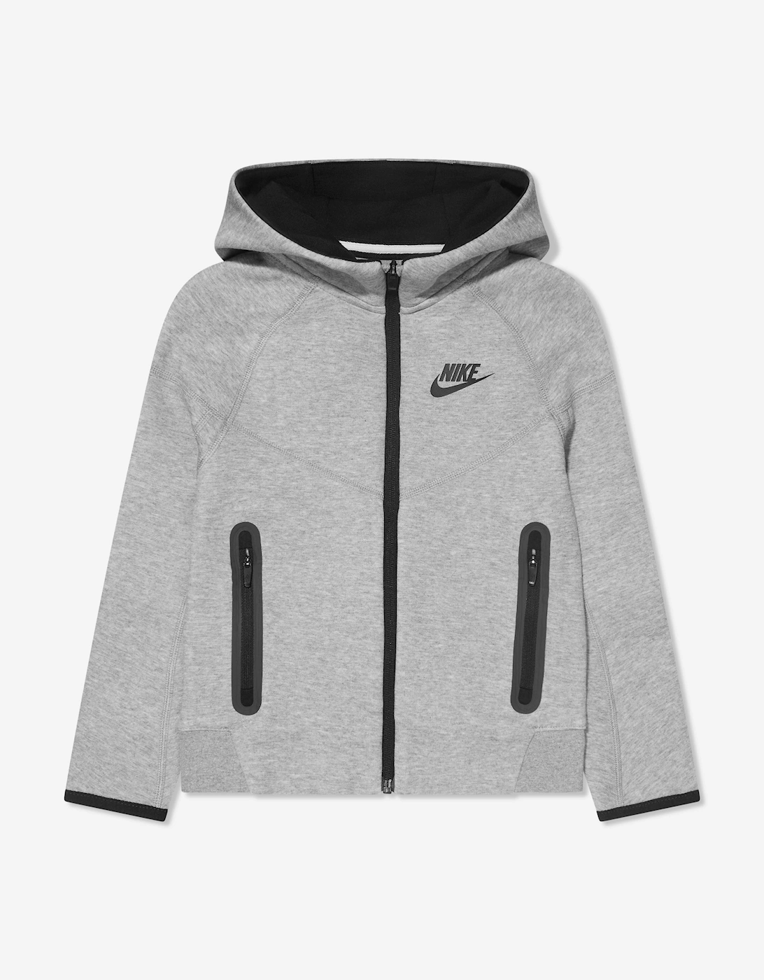 Boys Tech Fleece Hooded Tracksuit in Grey