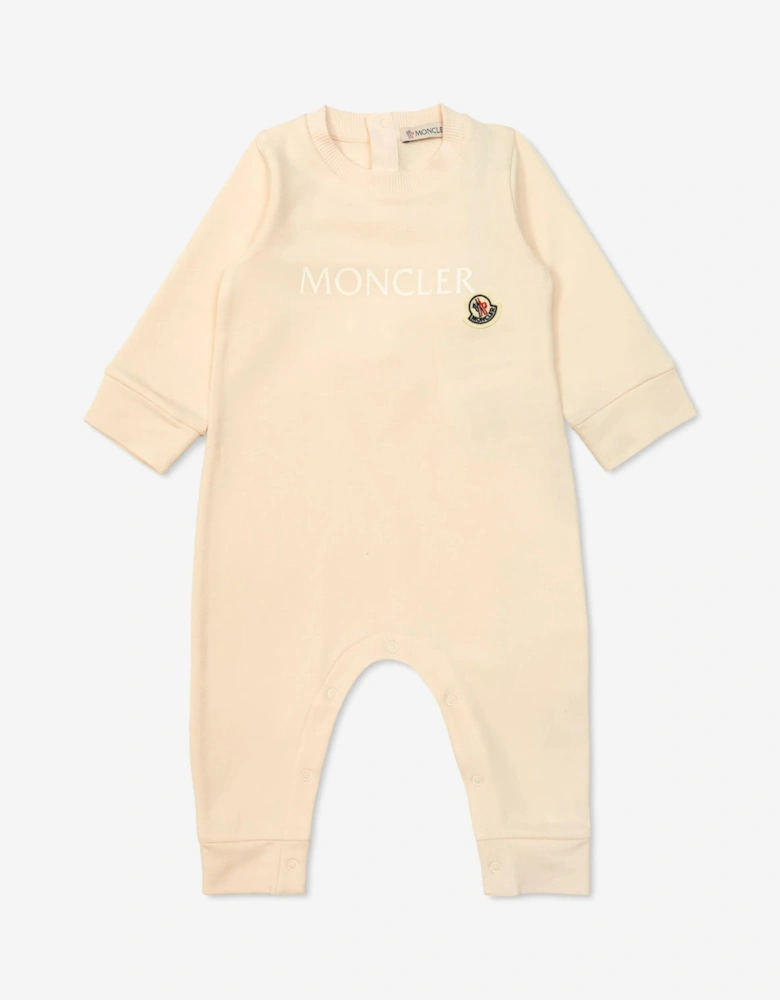 Baby Girls Logo Romper in Pink